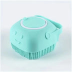 Soft Pet Bath Brush With Shampoo Dispenser