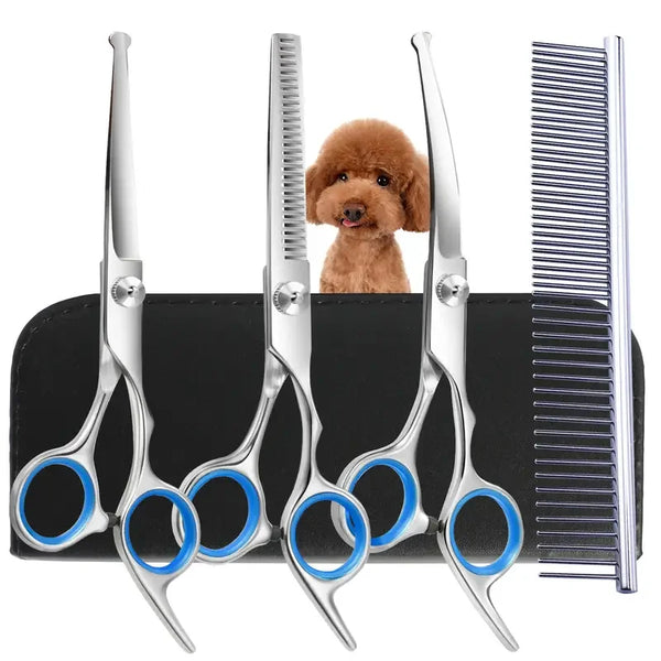 Stainless Steel Pet Grooming Scissors Set