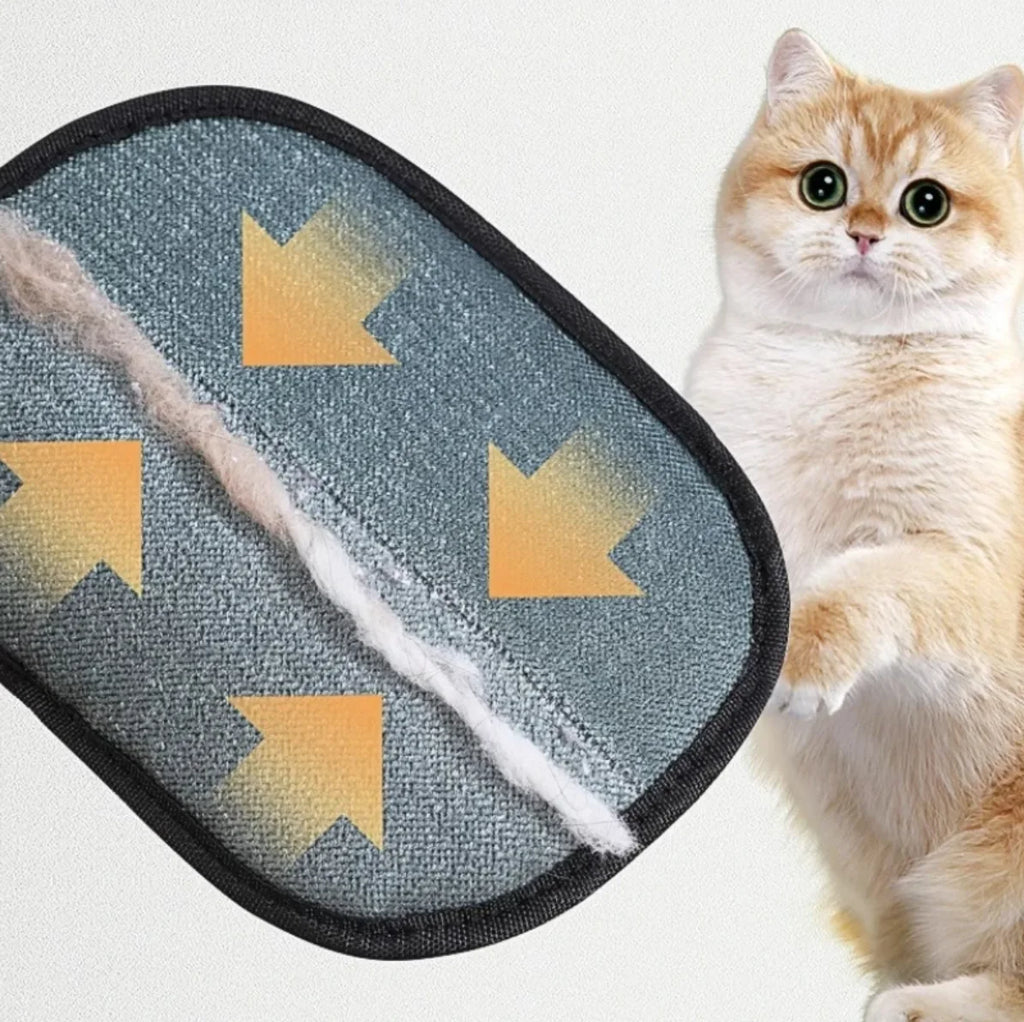 FurGone glove with a cat on a white background
