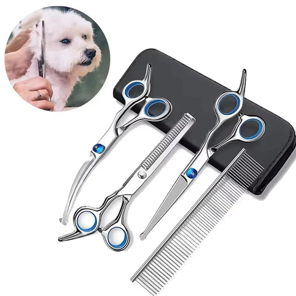 Stainless Steel Pet Grooming Scissors Set